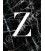 LETTRE MARBRE NOIR & BLANC